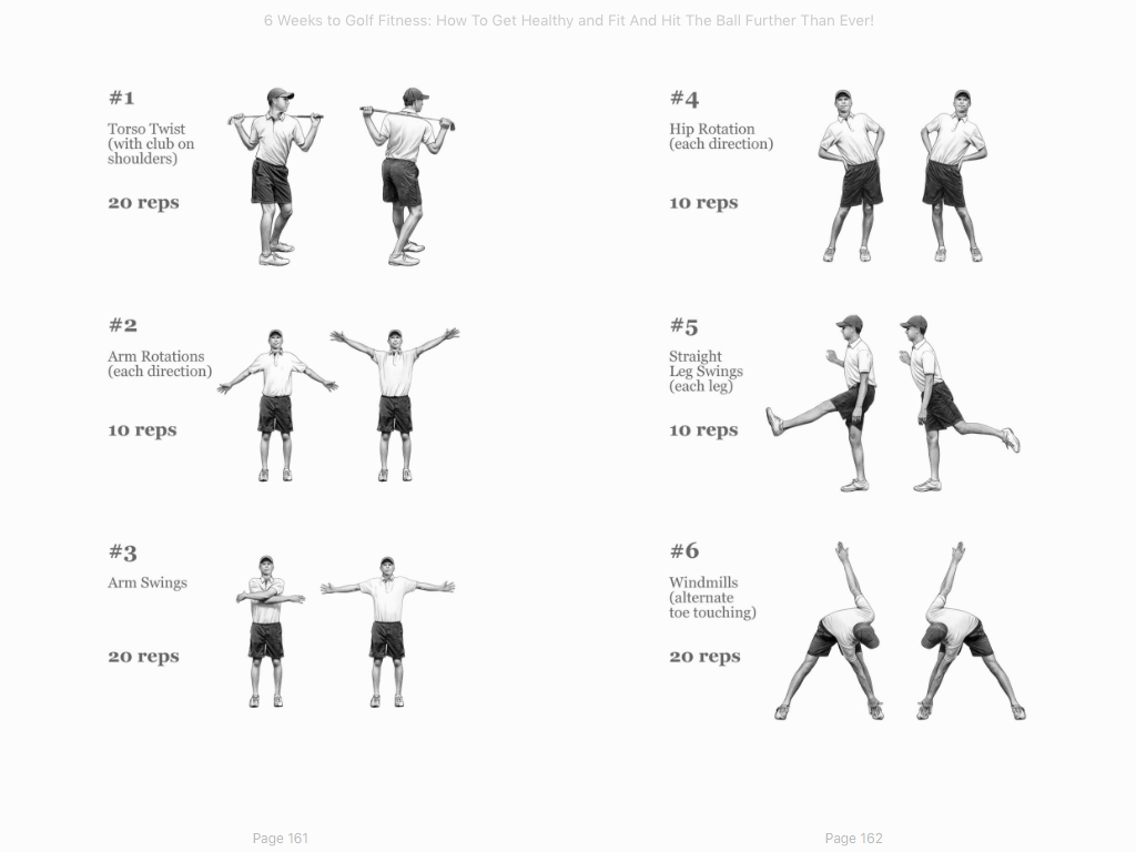 6 Weeks to Golf Fitness - Sample Page 1