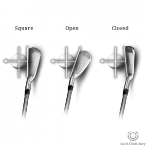 Square, Open, Closed clubface options