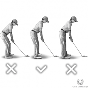 Knee flex should feel right; Not too low and not standing too tall