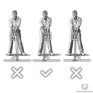 Shaft should lean forward; Hands ahead of the ball at address