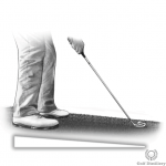 Ball below your feet golf lie