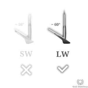 Use a lob wedge instead of a sand wedge for certain bunker shots