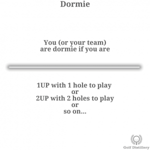 Dormie golf term