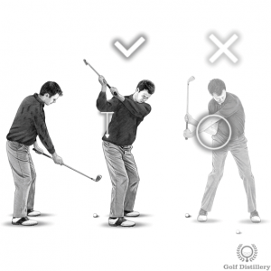 Over the top fix downswing drill
