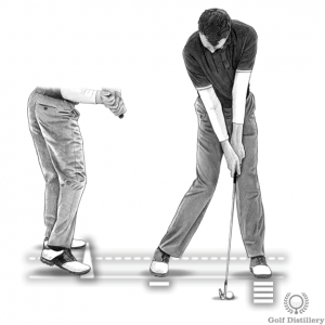 Proper weight transfer downswing drill