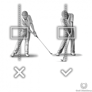 Hips should not sway during the downswing