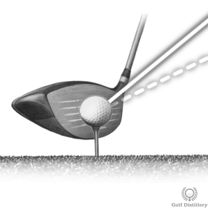 Driver sending the ball on a too high trajectory
