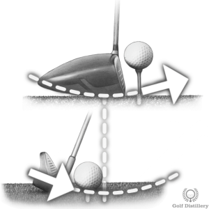 How to hit a driver - hit up on the ball vs hitting down