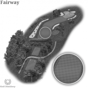 The golf term fairway is located on a golf hole