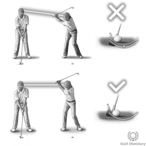 Failing to keep your spine angle constant can lead to a fat shot