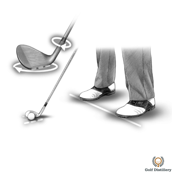Flop Shot - Open the clubface