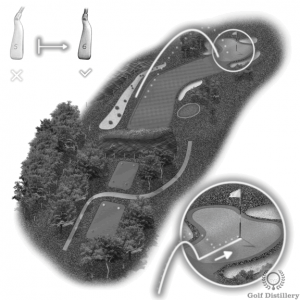 Use one less club and expect the ball to roll more when hitting from fluffy rough