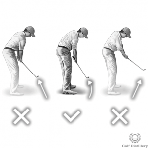 Swing path during the follow through