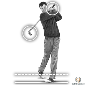Make some practice swings with your two clubs up from the ground