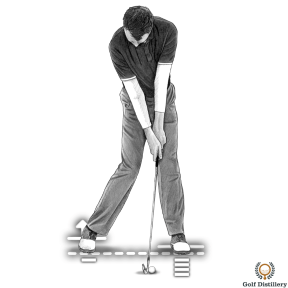 At impact you should have transferred your weight forward already, with your right heel coming off the ground