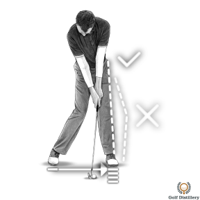 Golf Impact Drill - Snap your left leg straight and transfer your weight forward