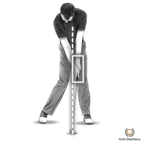 Your hands should be ahead of the ball at impact (with irons and wedges)