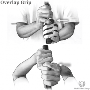 Overlap grip type in golf