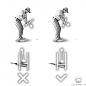 A closed clubface takeaway position can lead to a hook