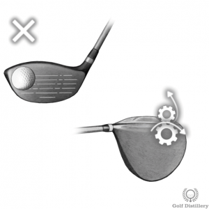 A ball hit on the toe of the clubface can lead to a hook