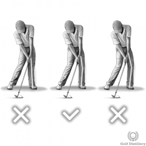 Knees should retain some flex at impact