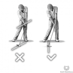 Clubface and hands should be square to target at impact