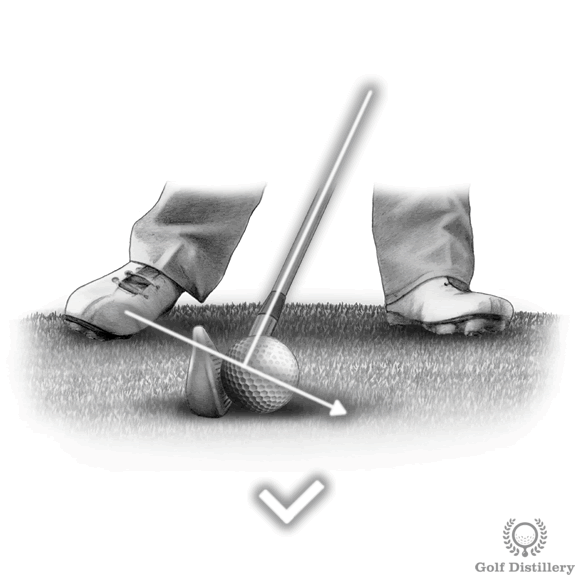 Trap the ball swing thought