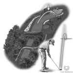 A low shot in golf, also known as a stinger or a punch