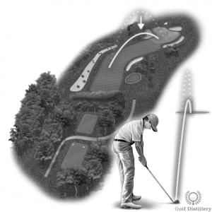A low shot in golf, also known as a stinger or a punch