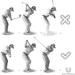 Adopt a square takeaway to help fix and over the top swing