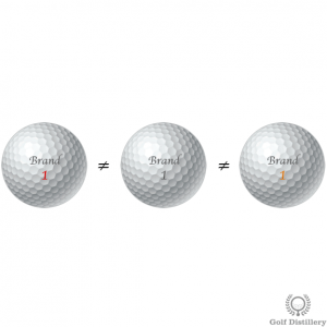 Changing golf balls can lead to overclubbing