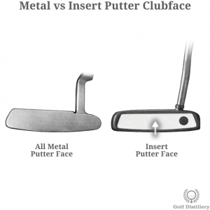 All metal putter face vs insert putter face