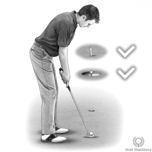 Precise targeting putting drill