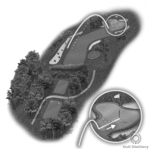 Expect the ball to roll upon landing after hitting from heavy rough