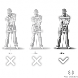 Straighten your shoulders when hitting from heavy rough