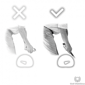Grip your club tightly when hitting from heavy rough