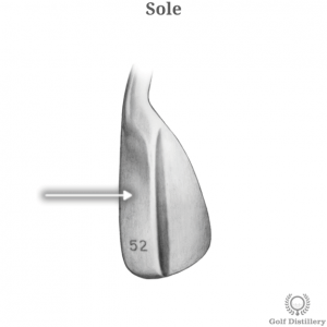 The Sole part of a golf club