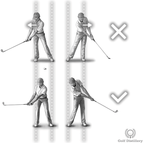 Turn your hips; don't sway