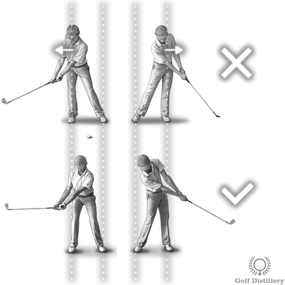 Turn your hips; don't sway