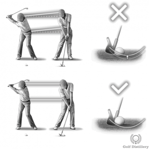 Standing up at impact can lead to thin shots