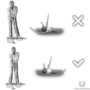 Weight distributed on the back foot can lead to thin shots