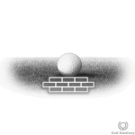 Tight (bare) lie in golf