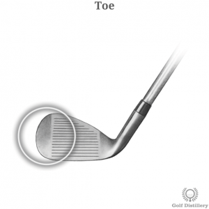 The Toe of a golf club