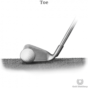 Toed shot golf shot error