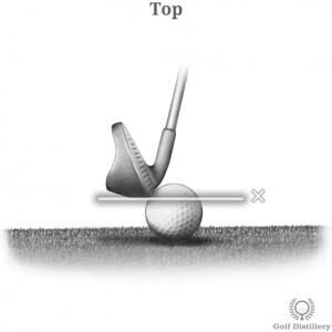 Topped Shot golf shot error