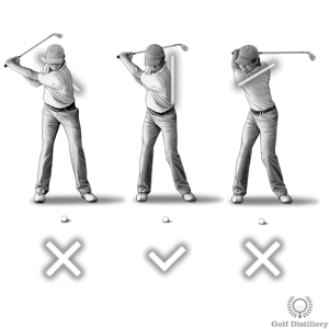 Your back should be facing the target at the top of the swing