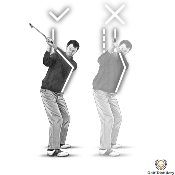 If you drop your club and it falls on your neck your swing is too upright