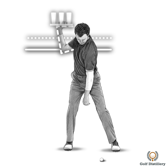 Top of the golf swing drill for the position of the right hand
