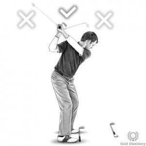 Proper club direction at the top of the swing drill
