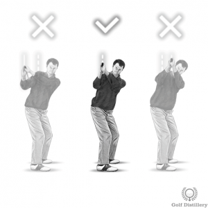 Correct club position at the top of the swing drill